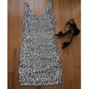 🌟NEW🌟 SILVER SEQUIN DRESS